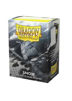 Dragon Shield Sleeves: Matte Dual Snow (Box of 100)
